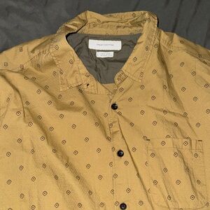 Urban Outfitters Olive Patterned Shirt
